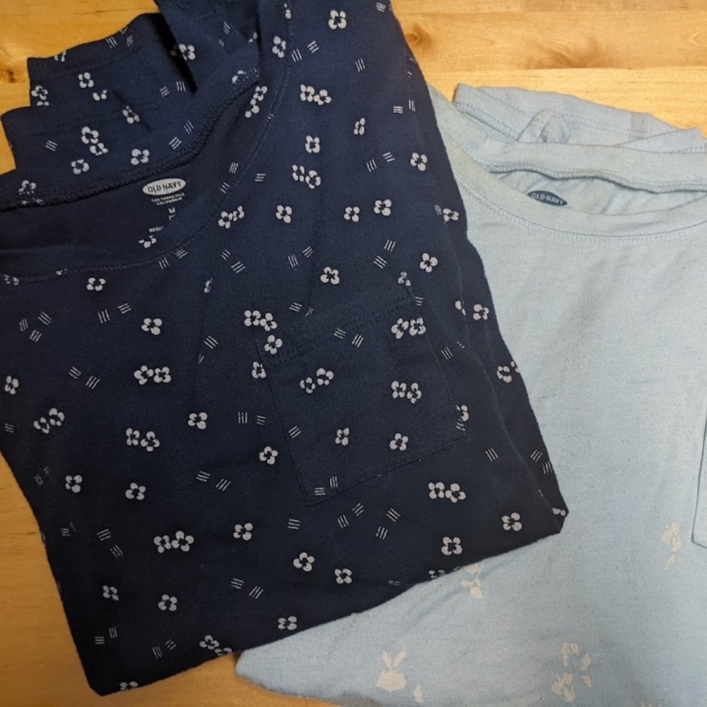 Old Navy 3/4 Sleeve Pocket T-Shirt Bundle